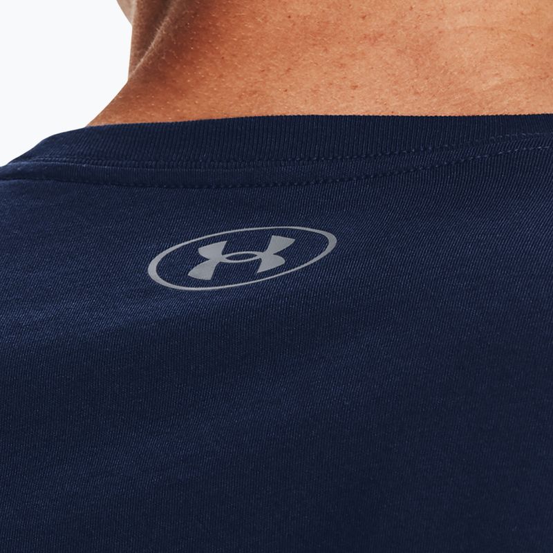 Férfi Under Armour Boxed Sportstyle edzőpóló tengerészkék 1329581-408 4