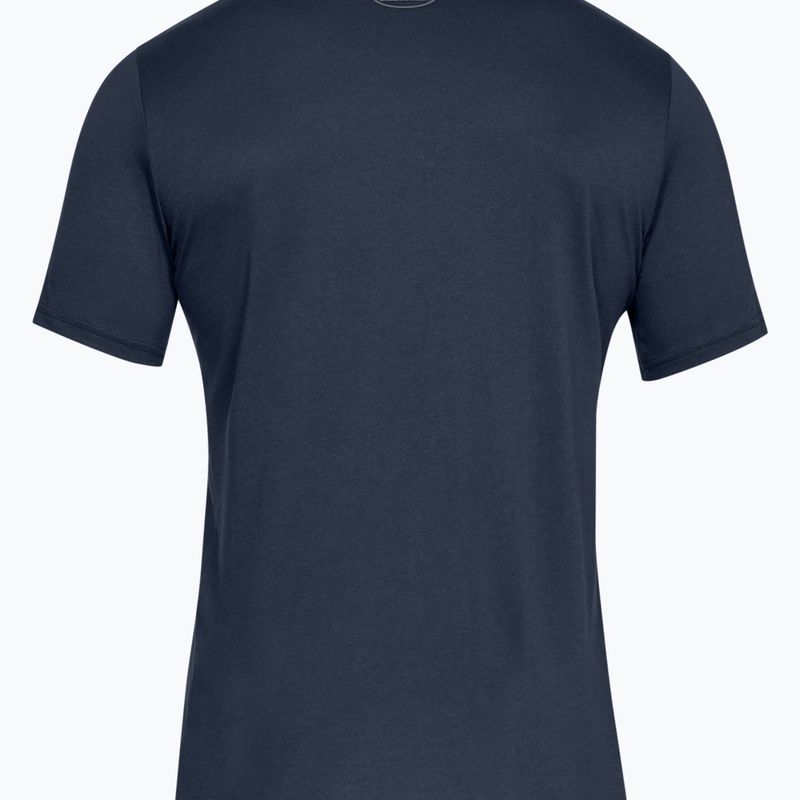 Férfi Under Armour Boxed Sportstyle edzőpóló tengerészkék 1329581-408 6