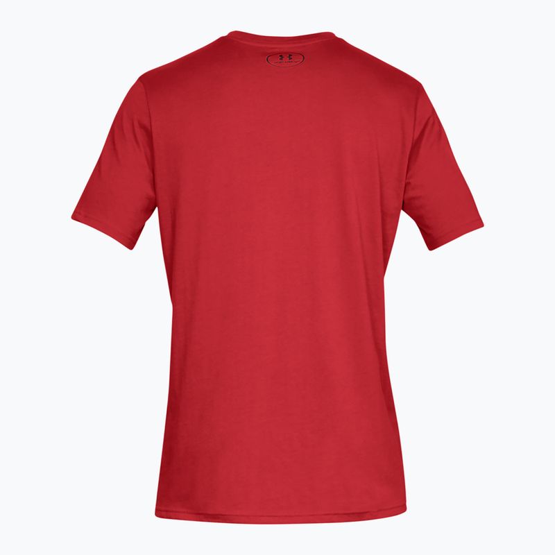 Férfi póló Under Armour Boxed Sportstyle red/steel 6