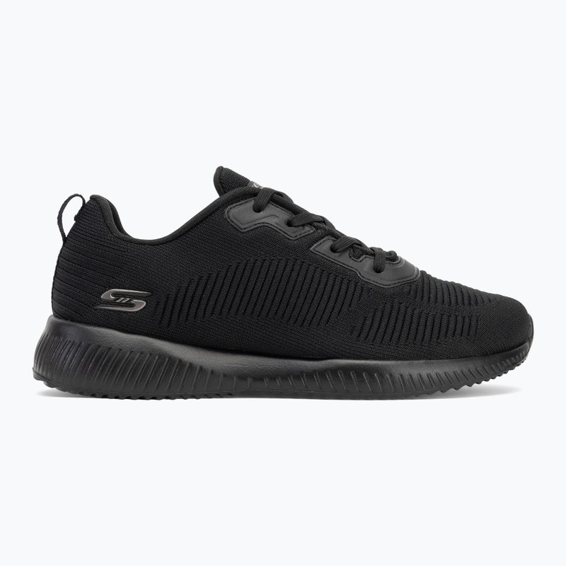 Női SKECHERS Bobs Sport Squad Tough Talk fekete cipők 2
