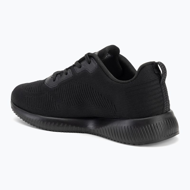 Női SKECHERS Bobs Sport Squad Tough Talk fekete cipők 3