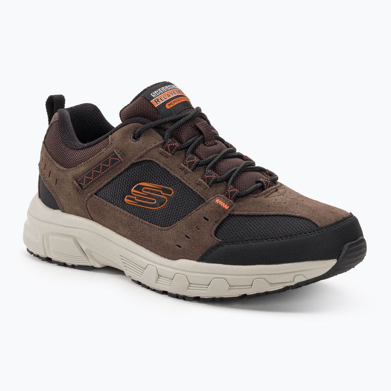 SKECHERS Oak Canyon férfi trekking cipő csokoládé/fekete