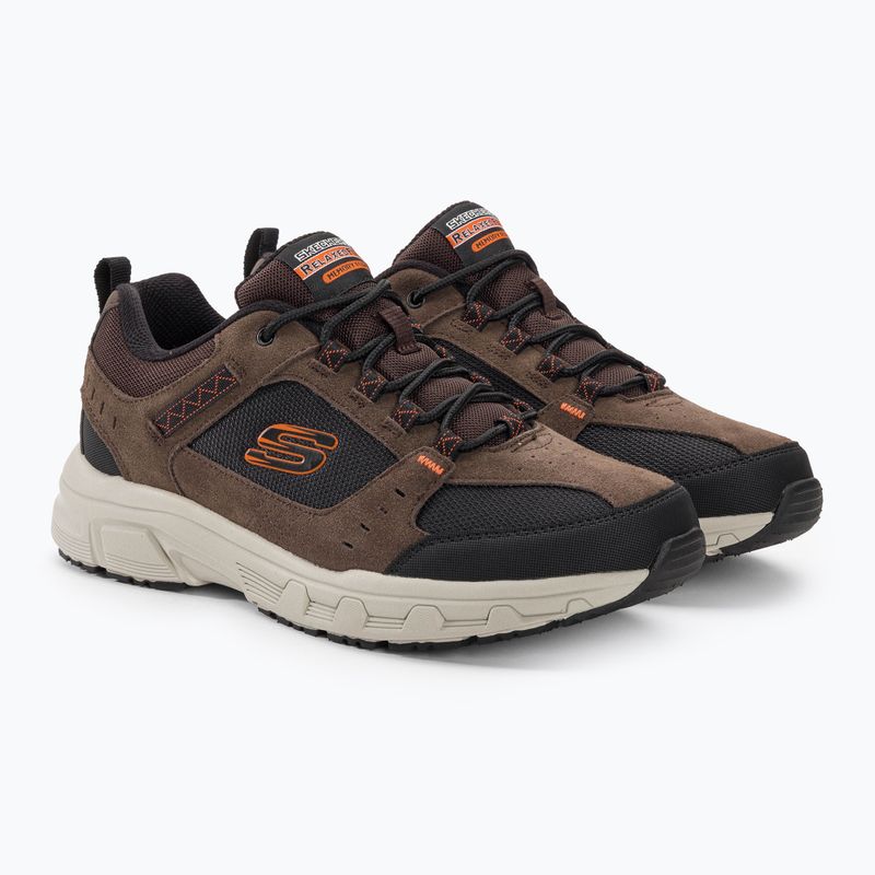 SKECHERS Oak Canyon férfi trekking cipő csokoládé/fekete 4