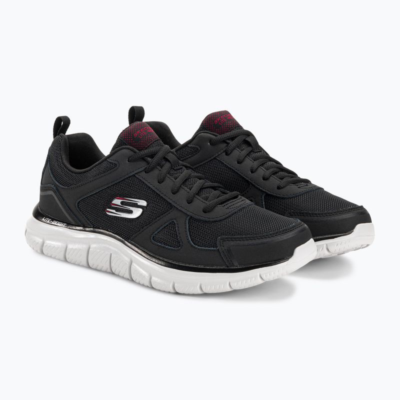 SKECHERS Track Scrolic férfi edzőcipő fekete/piros 4