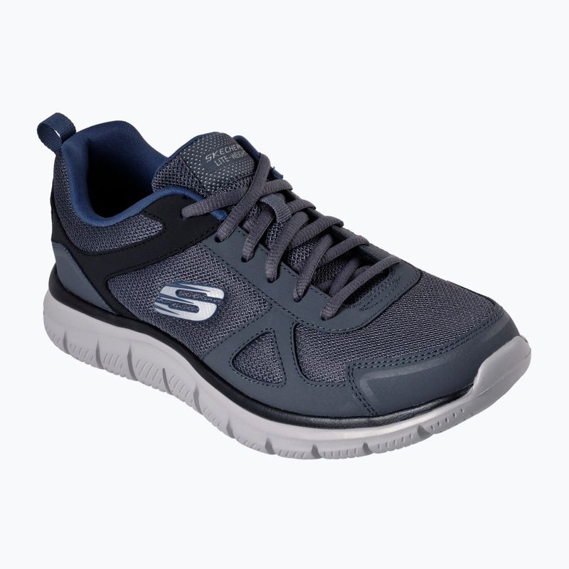 SKECHERS Track férfi cipő Scloric szürke/tengerészkék