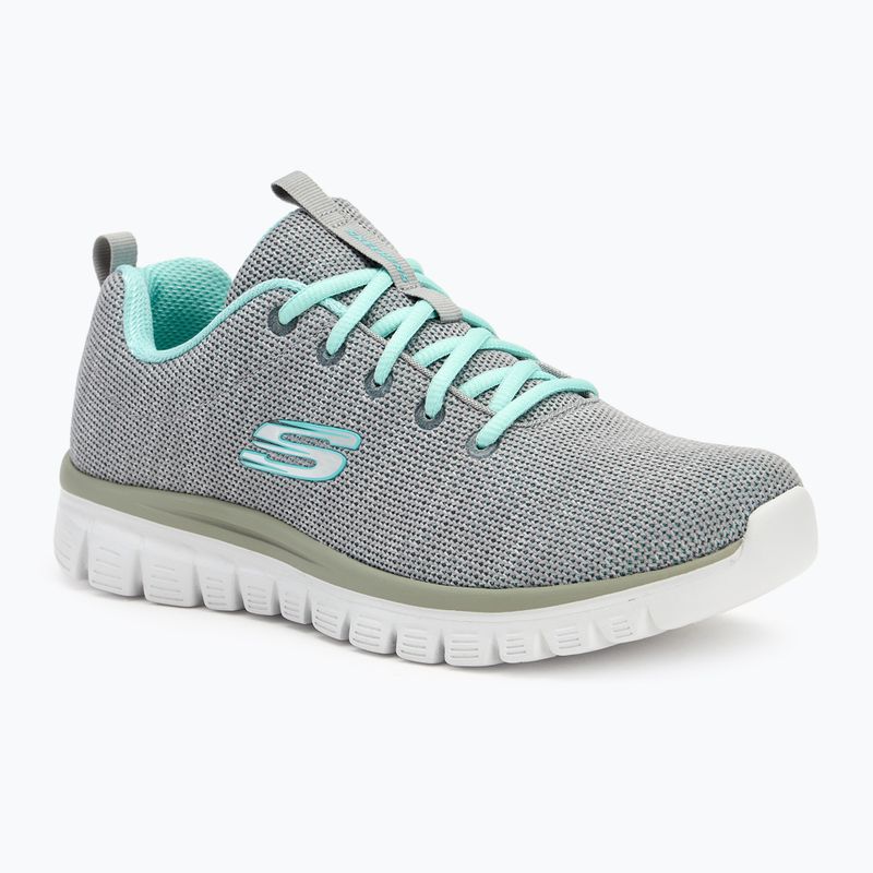 SKECHERS Graceful Twisted Fortune női edzőcipő szürke/mint