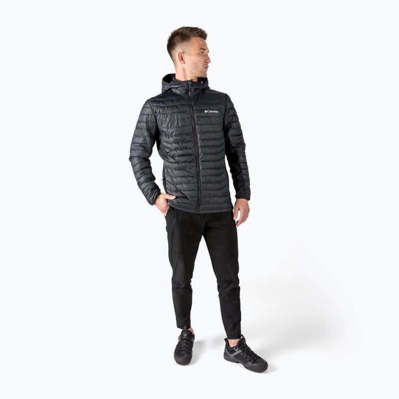 Columbia Powder Pass Hooded 010 férfi pehelypaplan dzseki fekete 1773271 2