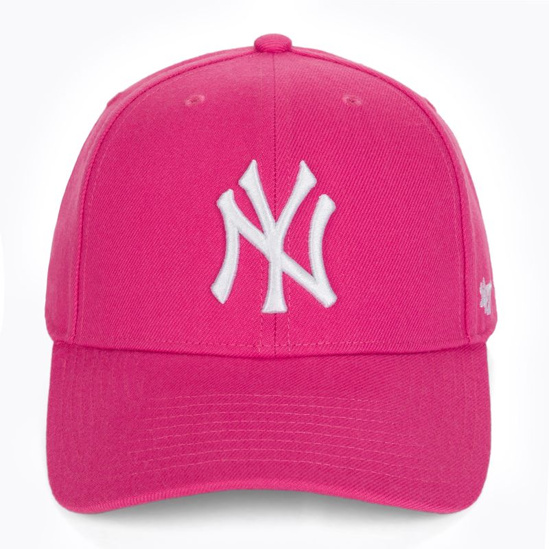 47 Brand MLB New York Yankees MVP SNAPBACK magenta baseball sapka 4