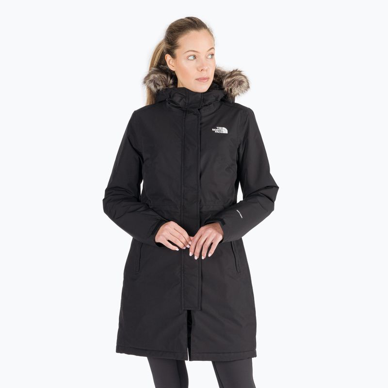 Női pehelykabát The North Face Zaneck Parka fekete NF0A4M8YJK31