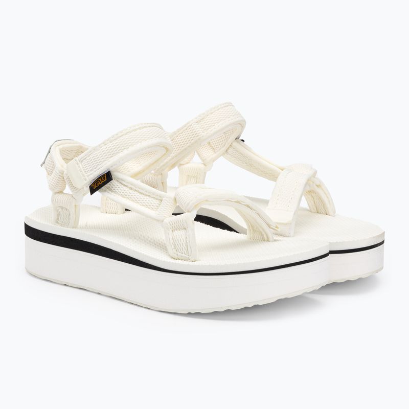 Női túraszandálok Teva Flatform Universal Mesh Print világos fehér 4