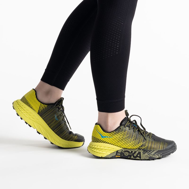 Női futócipő HOKA Evo Speedgoat fekete/sárga 1111430-CIB 3