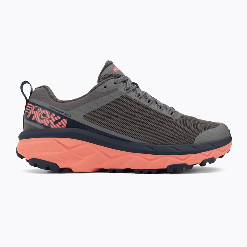 Női futócipő HOKA Challenger ATR 5 szénszürke/fusion coral 2