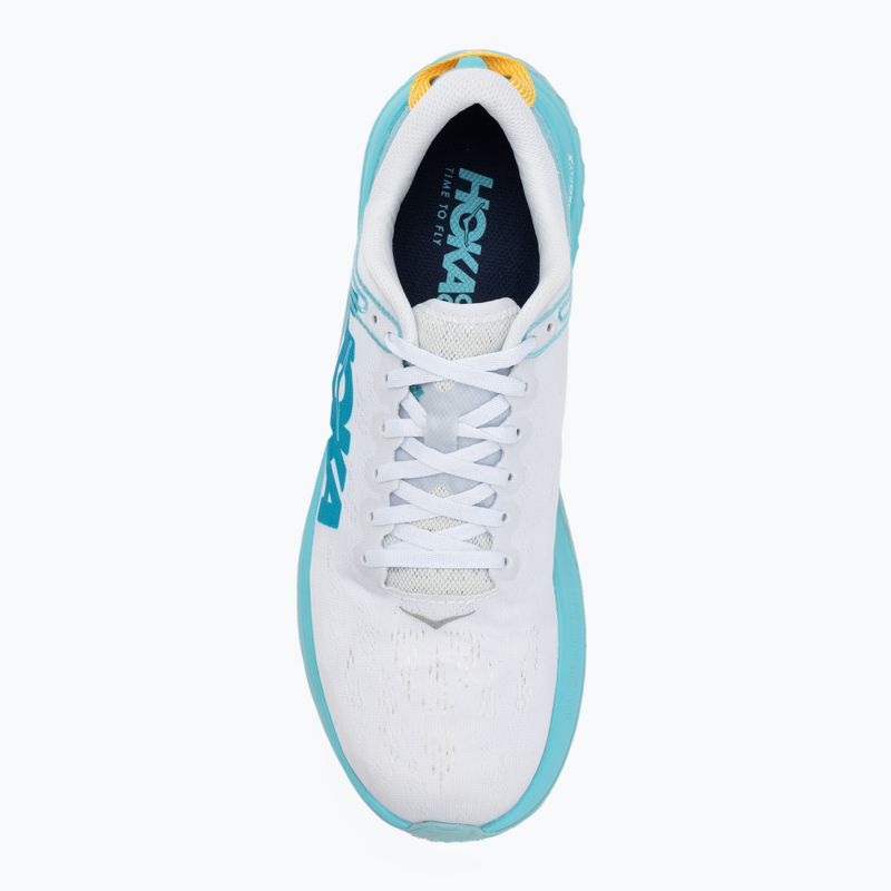 Női futócipő HOKA Carbon X fehér/angyal kék 5