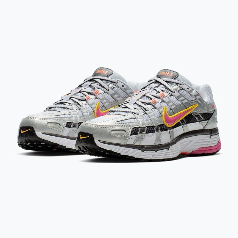 Női cipők Nike P-6000 white/metallic platinum/laser fuchsia 2