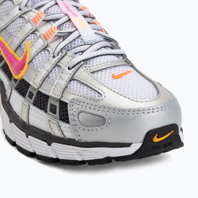 Női cipők Nike P-6000 white/metallic platinum/laser fuchsia 7