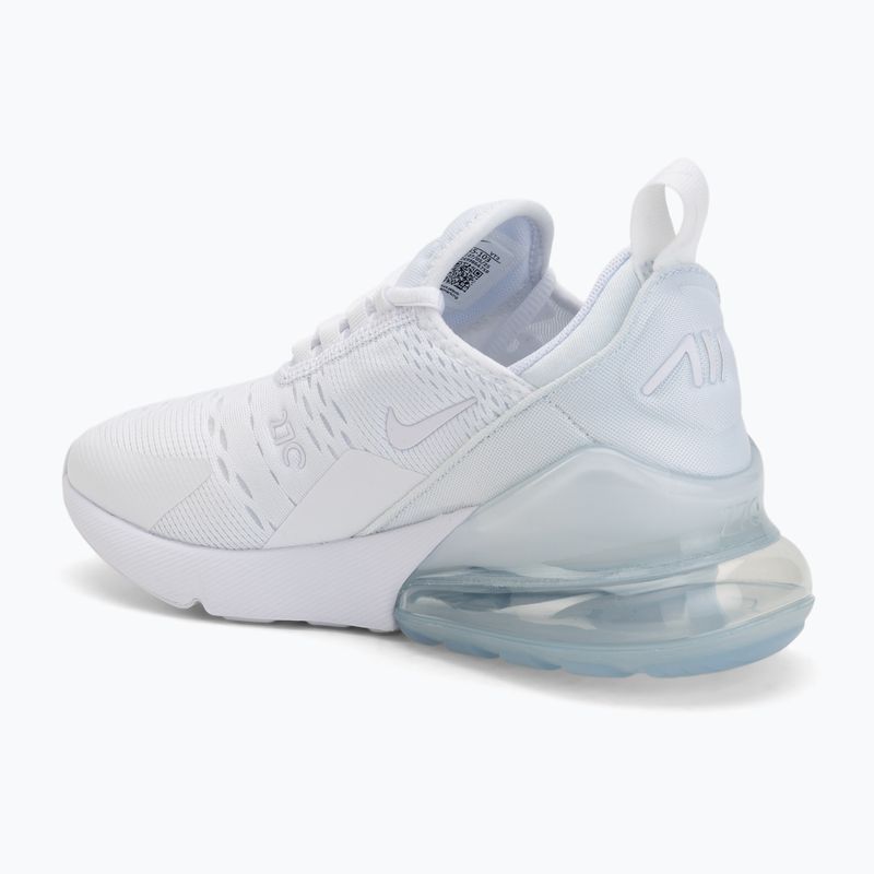 Nike Air Max 270 gyerekcipő White/Metallic Silver/White 3