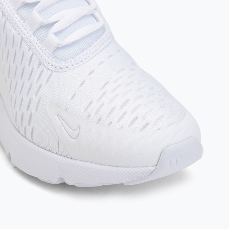Nike Air Max 270 gyerekcipő White/Metallic Silver/White 7