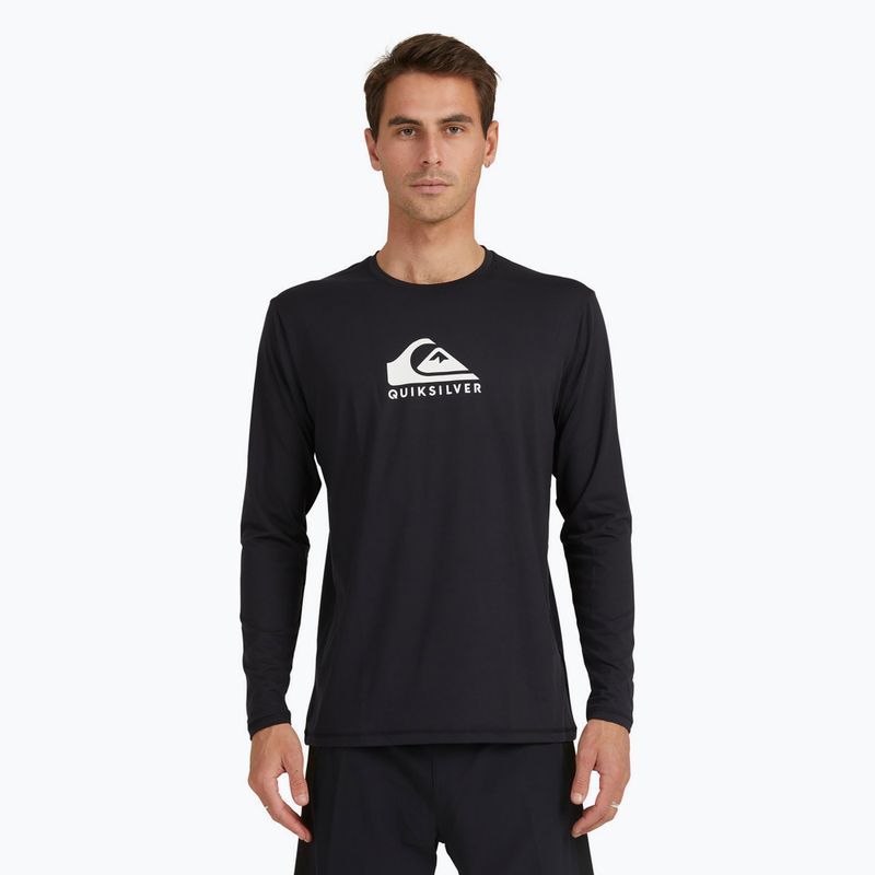 Férfi Quiksilver Solid Streak úszó hosszú ujjú fekete