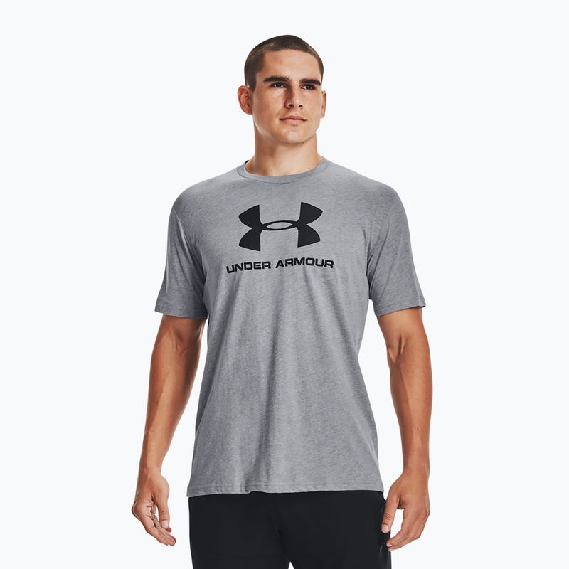 Under Armour férfi edzőpóló UA Sportstyle Logo SS szürke 1329590