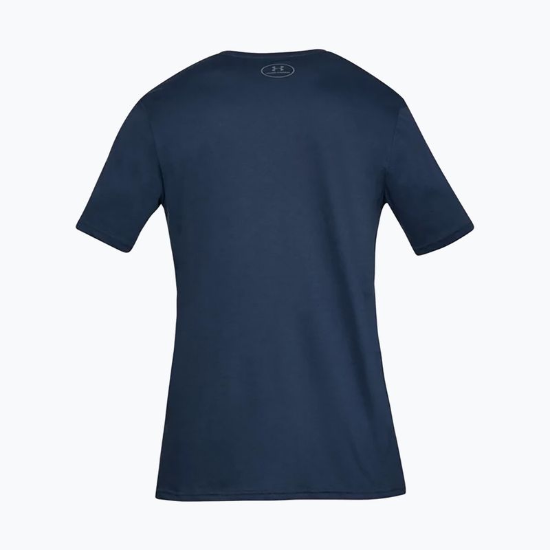Under Armour UA Sportstyle Logo SS férfi edzőpóló tengerészkék 1329590 2
