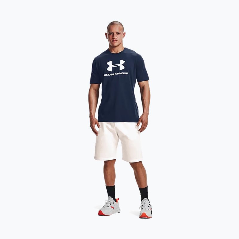 Under Armour UA Sportstyle Logo SS férfi edzőpóló tengerészkék 1329590 5