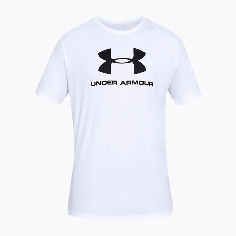 Under Armour Sportstyle Logo SS férfi edzőpóló fehér 1329590 3