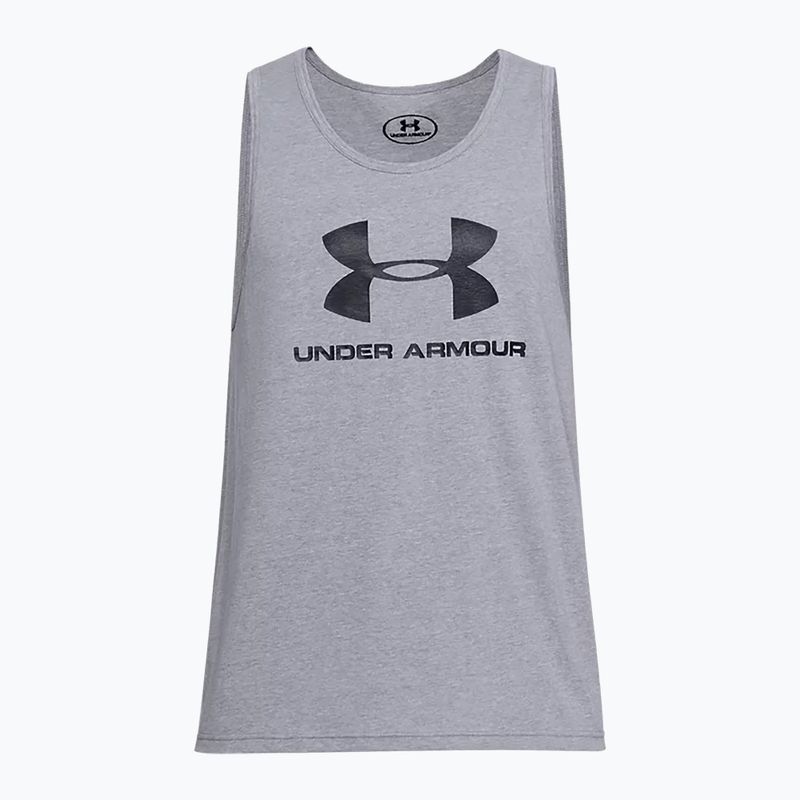 Férfi Under Armour Sportstyle Logo Tank tréning póló szürke 1329589 5