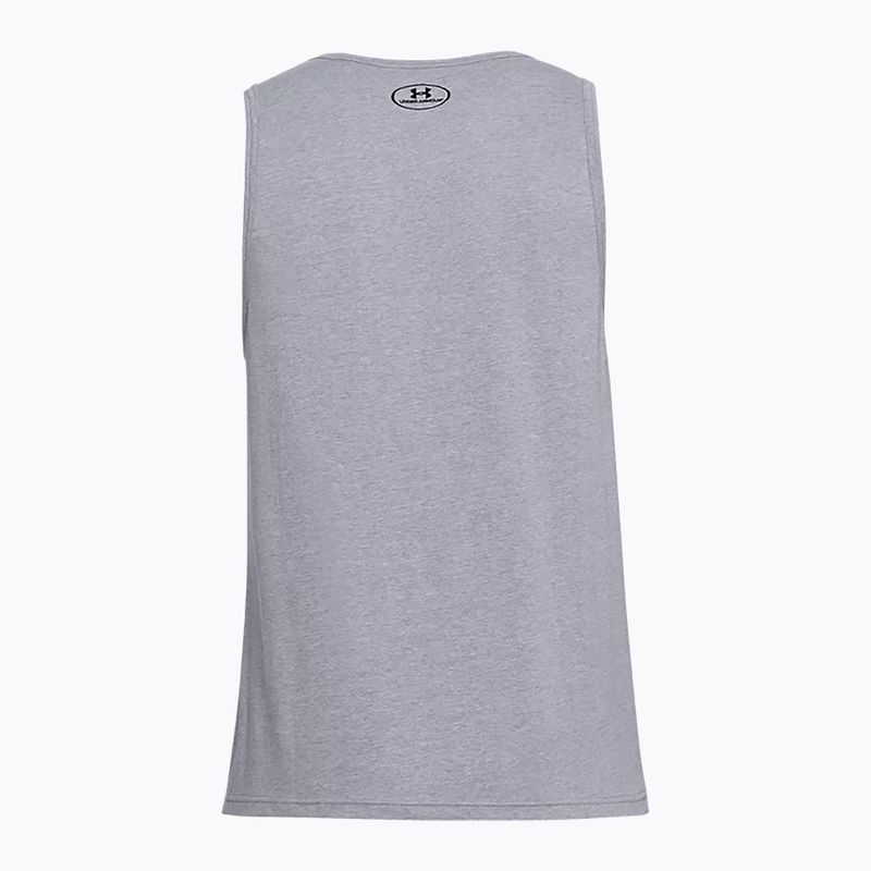 Férfi Under Armour Sportstyle Logo Tank tréning póló szürke 1329589 6