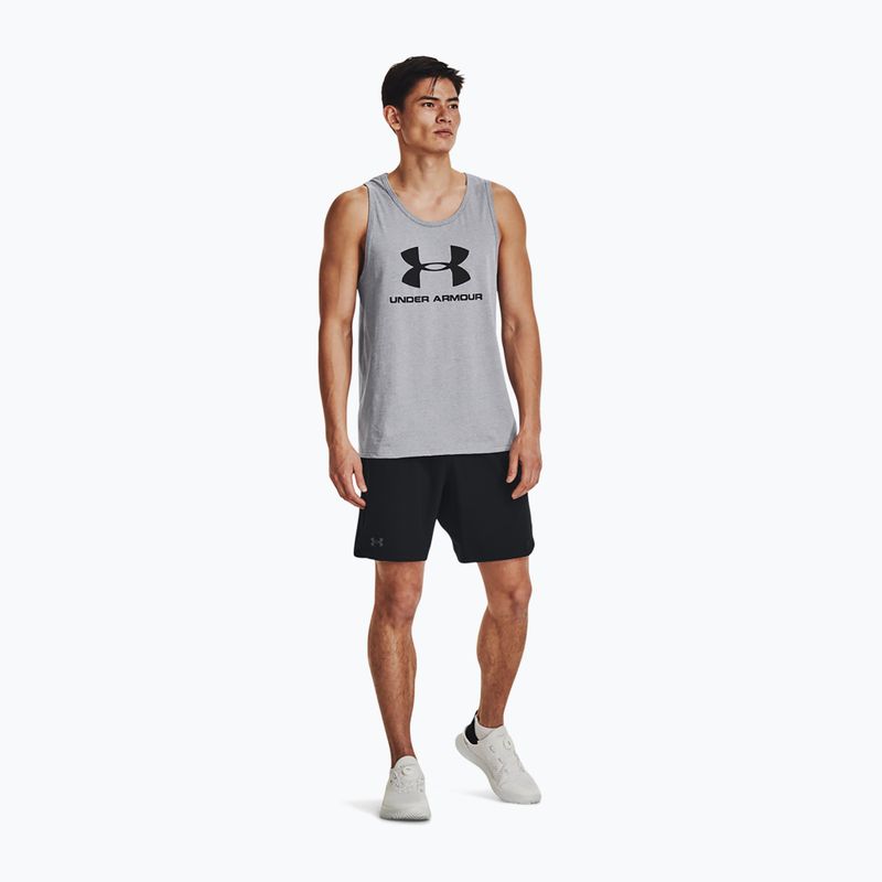 Férfi Under Armour Sportstyle Logo Tank tréning póló szürke 1329589 2