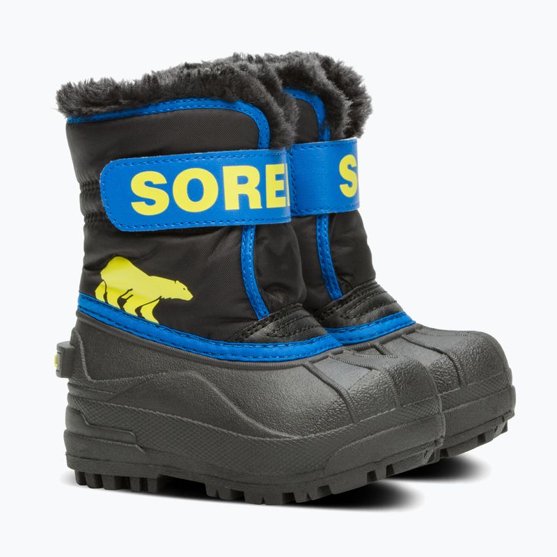 Sorel Snow Commander gyermek hócsizma fekete/szuperkék 9