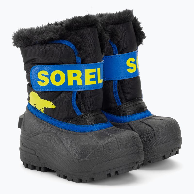 Sorel Snow Commander gyermek hócsizma fekete/szuperkék 4