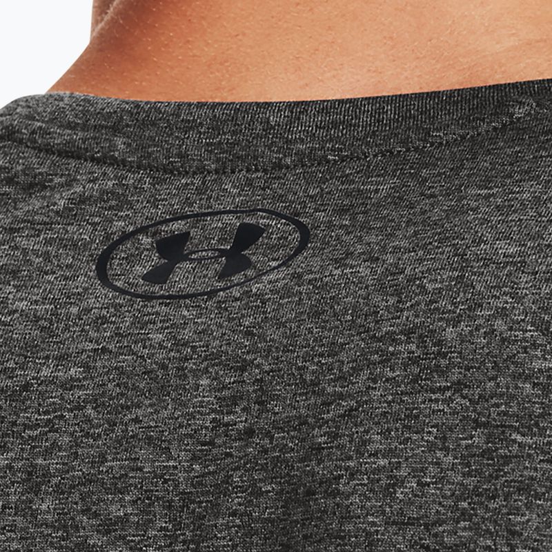 Under Armour Tech 2.0 carbon heather/fekete férfi edzőpóló 3