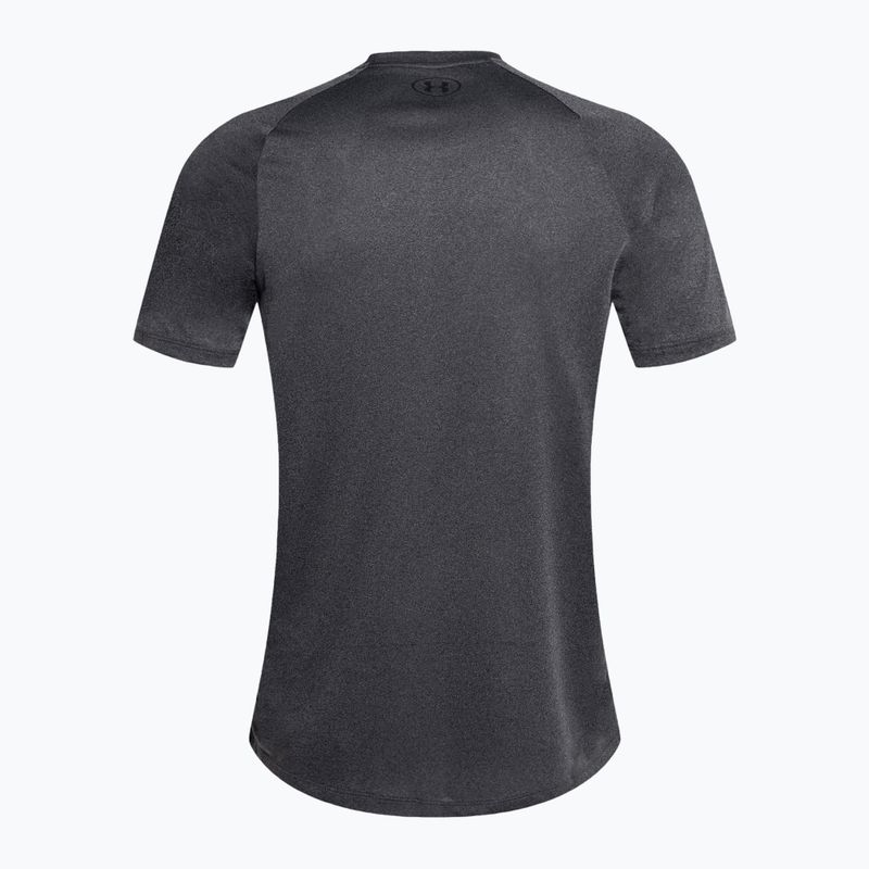 Under Armour Tech 2.0 carbon heather/fekete férfi edzőpóló 5