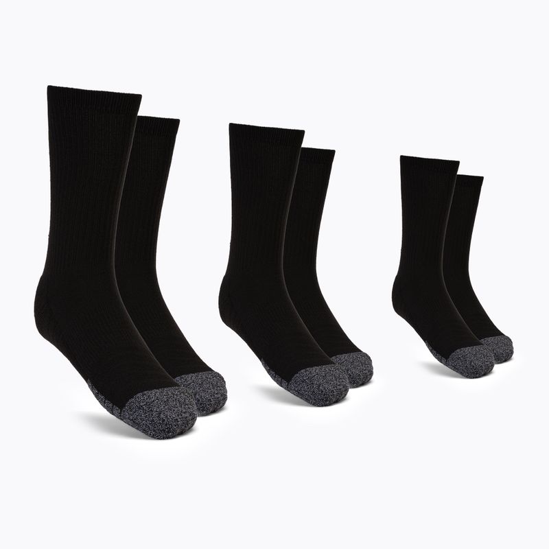 Under Armour Heatgear Crew férfi sportzokni 3 pár fekete 1346751