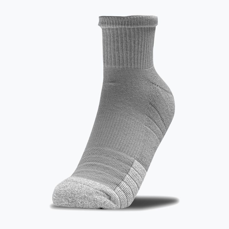 Under Armour Heatgear Quarter sportzokni 3 pár szürke/fekete/fehér 1353262 3