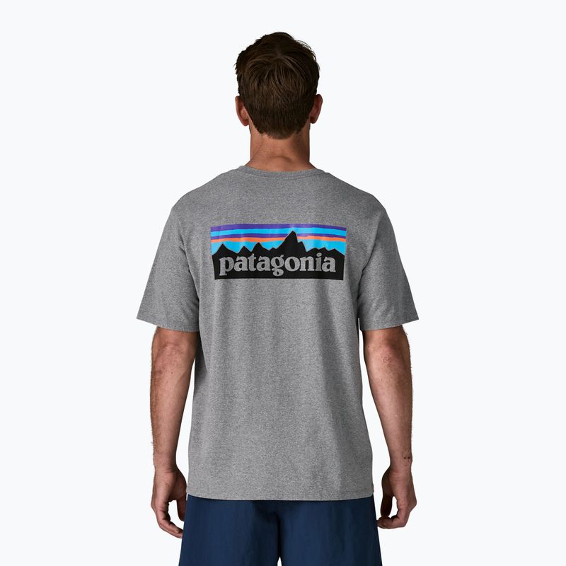 Férfi póló Patagonia P-6 Logo Responsibili-Tee gravel heather 2