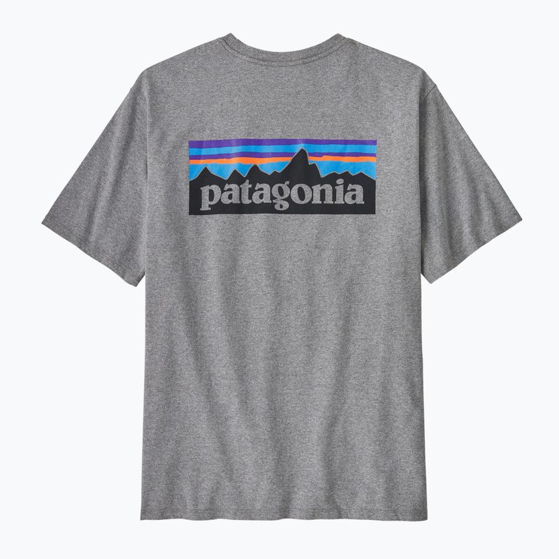 Férfi póló Patagonia P-6 Logo Responsibili-Tee gravel heather 4