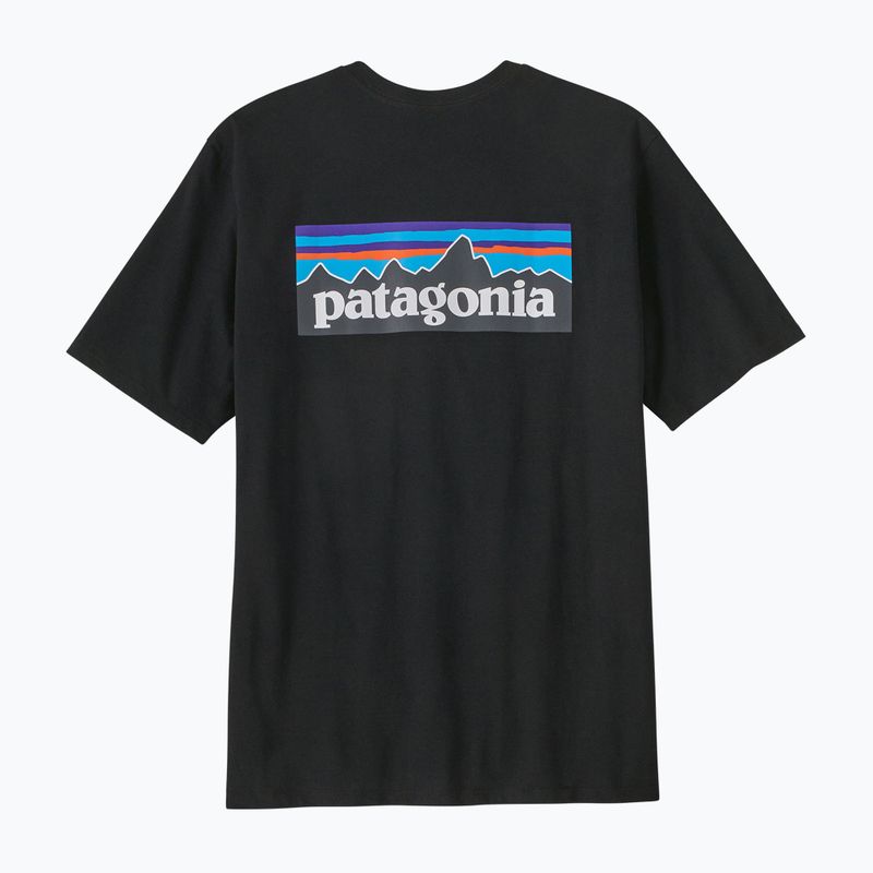 Férfi Patagonia P-6 Logo Responsibili-Tee trekking póló fekete 6