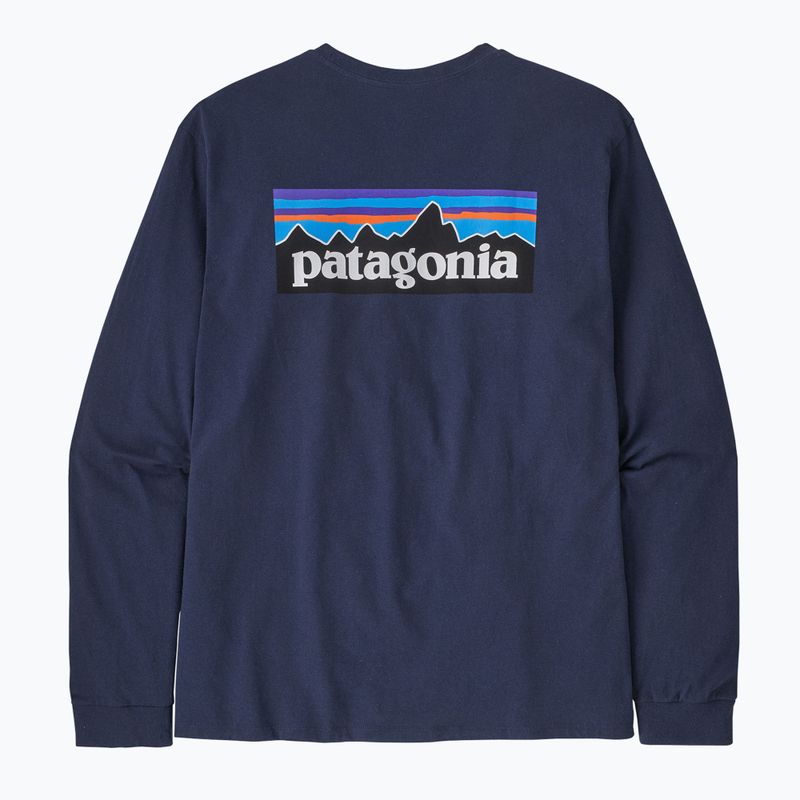 Férfi tekking hosszú ujjú Patagonia P-6 Logo Responsibili classic navy 5