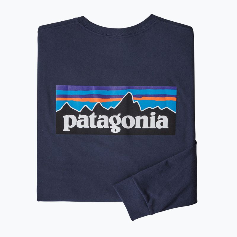 Férfi tekking hosszú ujjú Patagonia P-6 Logo Responsibili classic navy 6