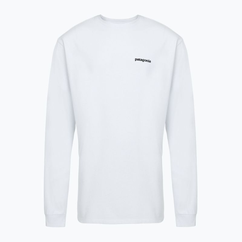 Férfi Patagonia P-6 Logo Responsibili Longsleeve fehér
