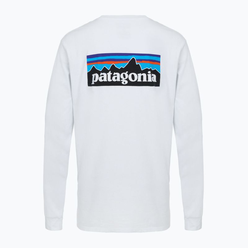 Férfi Patagonia P-6 Logo Responsibili Longsleeve fehér 2