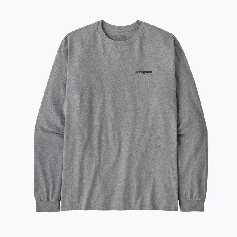 Férfi Patagonia P-6 Logo Responsibili gravel heather longsleeve 3