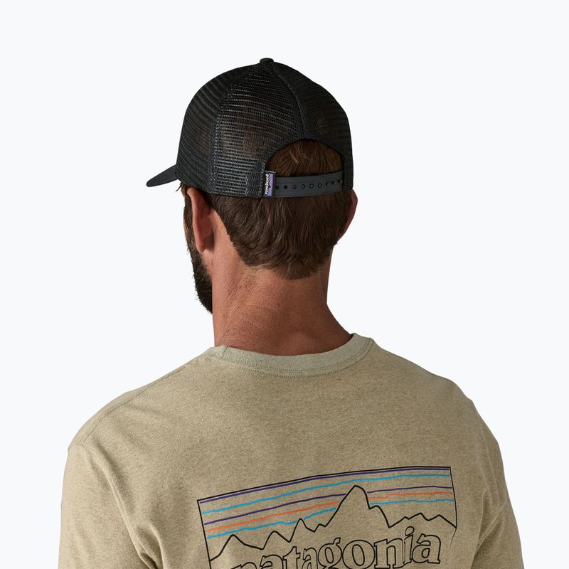Patagonia P-6 Logo LoPro Trucker sapka fekete 6