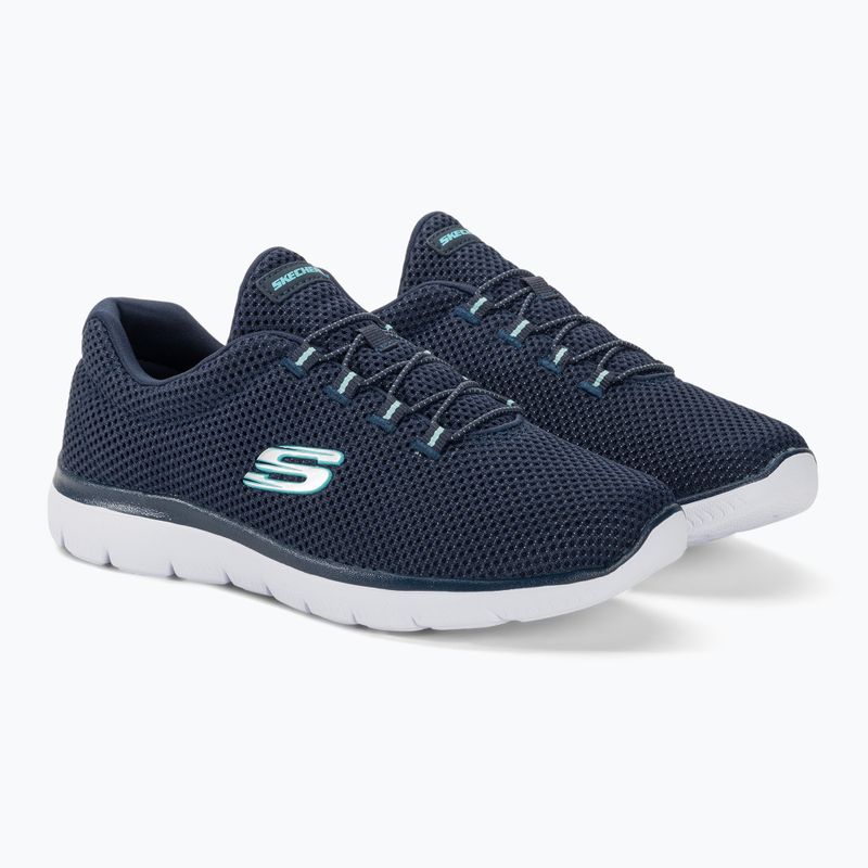 Női edzőcipő SKECHERS Summits navy/világoskék 4