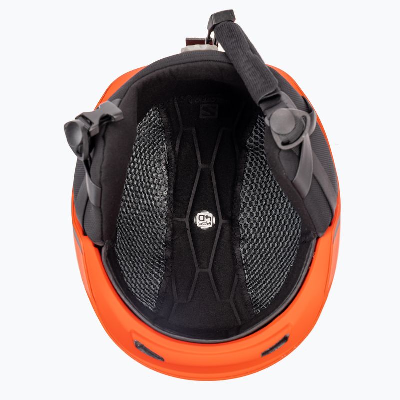 Férfi síbukósisak Salomon Pioneer Lt piros L41160000 5
