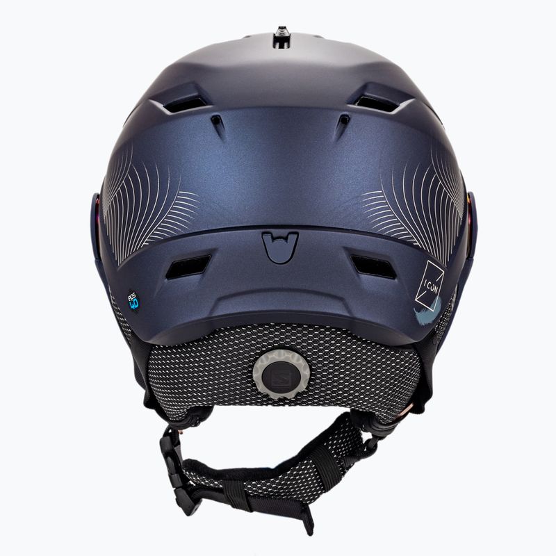 Női síbukósisak Salomon Icon Lt Visor tengerészkék L41199800 3