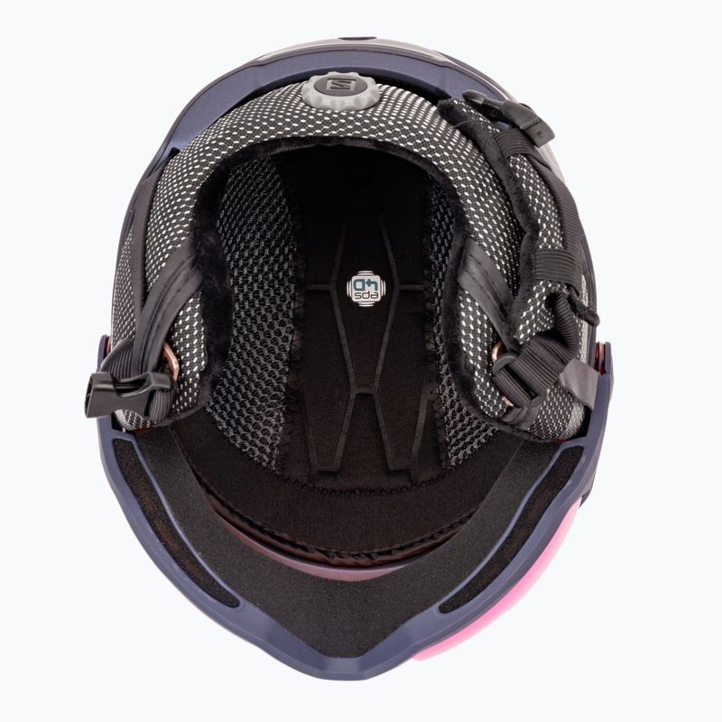 Női síbukósisak Salomon Icon Lt Visor tengerészkék L41199800 5