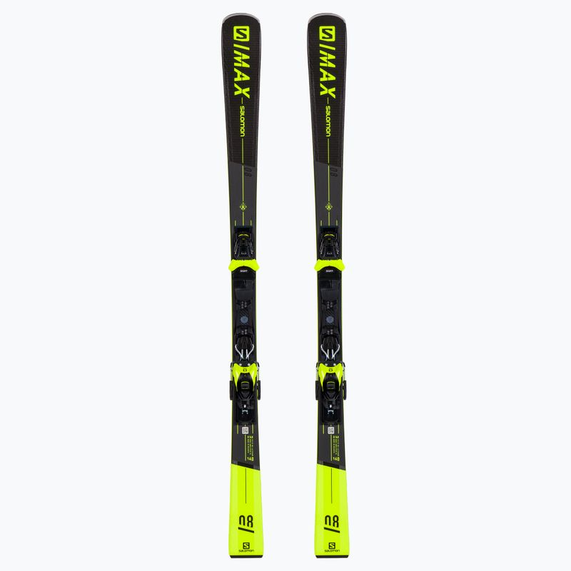 Férfi lesikló síléc Salomon S/Max 8 szürke + M11 GW L41134400/L4113200010
