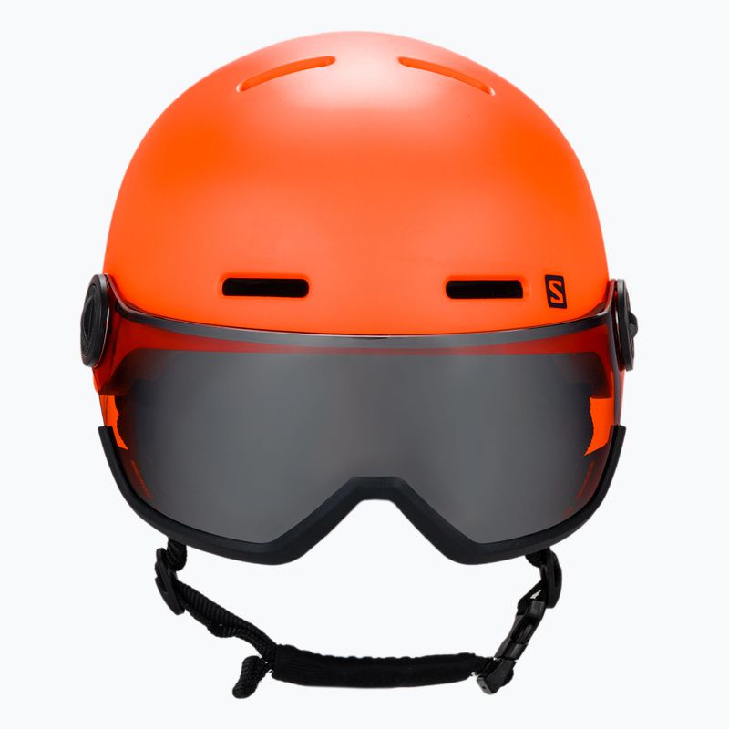 Gyermek síbukósisak Salomon Grom Visor Narancs L40836900 2